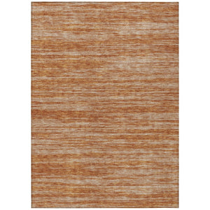 HomeRoots 5' Copper and Rust Abstract Area Rug – Stylish, Washable Design for Indoor and Outdoor Spaces 10' X 14' 613090