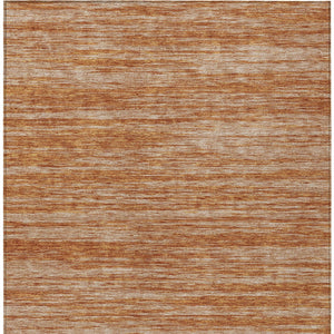 Homeroots 3' Abstract Washable Indoor Outdoor Area Rug - Durable, Stylish, And Easy To Maintain For Any Space Copper Polyester 613090