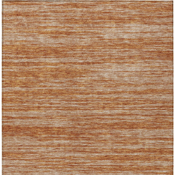 Homeroots 3' Abstract Washable Indoor Outdoor Area Rug - Durable, Stylish, And Easy To Maintain For Any Space Copper Polyester 613090