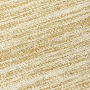 Homeroots 3' Abstract Washable Indoor Outdoor Area Rug - Durable, Stylish, And Easy To Maintain For Any Space Gold Polyester 613093