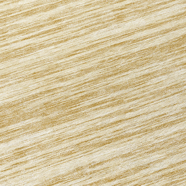 Homeroots 3' Abstract Washable Indoor Outdoor Area Rug - Durable, Stylish, And Easy To Maintain For Any Space Gold Polyester 613093