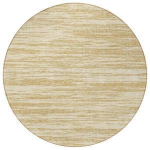 Homeroots 3' Abstract Washable Indoor Outdoor Area Rug - Durable, Stylish, And Easy To Maintain For Any Space Gold Polyester 613093