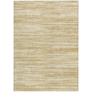 Homeroots 3' Abstract Washable Indoor Outdoor Area Rug - Durable, Stylish, And Easy To Maintain For Any Space Gold Polyester 613095