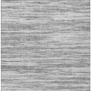 Homeroots 3' Abstract Washable Indoor Outdoor Area Rug - Durable, Stylish, And Easy To Maintain For Any Space Gray Polyester 613100