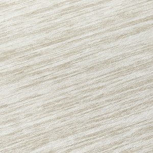 Homeroots 3' Abstract Washable Indoor Outdoor Area Rug - Durable, Stylish, And Easy To Maintain For Any Space Ivory Polyester 613105