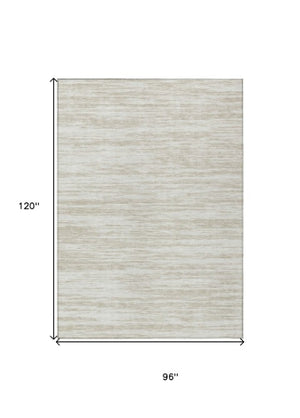 Homeroots 3' Abstract Washable Indoor Outdoor Area Rug - Durable, Stylish, And Easy To Maintain For Any Space Ivory Polyester 613106