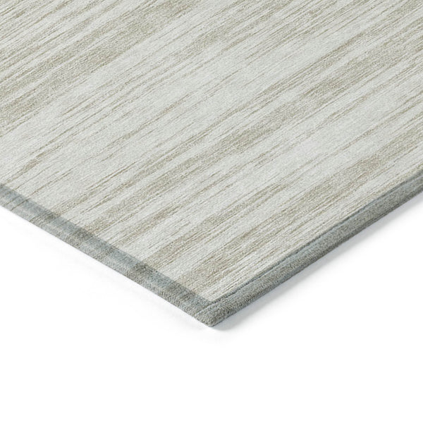 Homeroots 3' Abstract Washable Indoor Outdoor Area Rug - Durable, Stylish, And Easy To Maintain For Any Space Ivory Polyester 613107