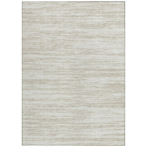 Homeroots 3' Abstract Washable Indoor Outdoor Area Rug - Durable, Stylish, And Easy To Maintain For Any Space Ivory Polyester 613108