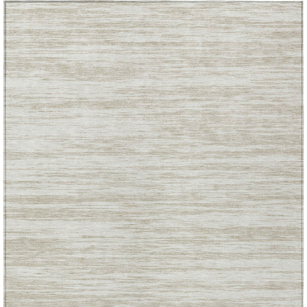 Homeroots 3' Abstract Washable Indoor Outdoor Area Rug - Durable, Stylish, And Easy To Maintain For Any Space Ivory Polyester 613108