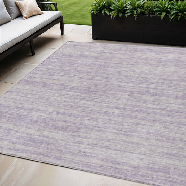 Homeroots 3' Abstract Washable Indoor Outdoor Area Rug - Durable, Stylish, And Easy To Maintain For Any Space Lavender Polyester 613110