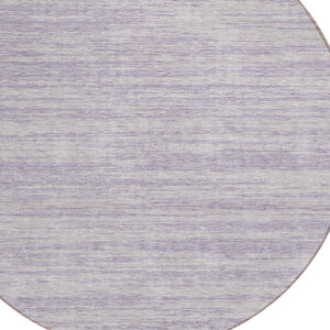 Homeroots 3' Abstract Washable Indoor Outdoor Area Rug - Durable, Stylish, And Easy To Maintain For Any Space Lavender Polyester 613111
