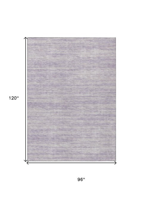 Homeroots 3' Abstract Washable Indoor Outdoor Area Rug - Durable, Stylish, And Easy To Maintain For Any Space Lavender Polyester 613112