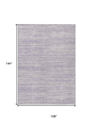 Homeroots 3' Abstract Washable Indoor Outdoor Area Rug - Durable, Stylish, And Easy To Maintain For Any Space Lavender Polyester 613113