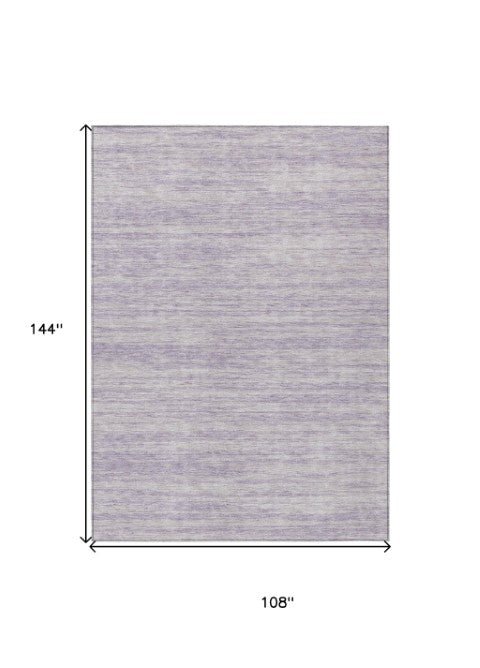 Homeroots 3' Abstract Washable Indoor Outdoor Area Rug - Durable, Stylish, And Easy To Maintain For Any Space Lavender Polyester 613113