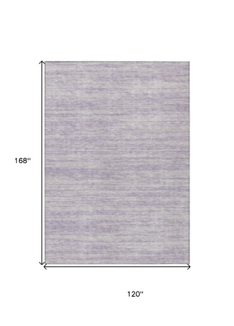 Homeroots 3' Abstract Washable Indoor Outdoor Area Rug - Durable, Stylish, And Easy To Maintain For Any Space Lavender Polyester 613114