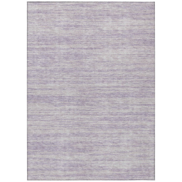 HomeRoots 5' Soothing Lavender and Lilac Abstract Washable Area Rug for Indoor and Outdoor Spaces 10' X 14' 613114