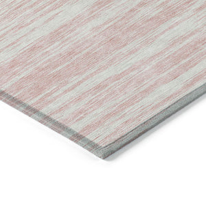 Homeroots 3' Abstract Washable Indoor Outdoor Area Rug - Durable, Stylish, And Easy To Maintain For Any Space Pink Polyester 613115