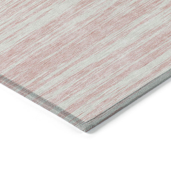 Homeroots 3' Abstract Washable Indoor Outdoor Area Rug - Durable, Stylish, And Easy To Maintain For Any Space Pink Polyester 613115