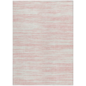 Homeroots 3' Abstract Washable Indoor Outdoor Area Rug - Durable, Stylish, And Easy To Maintain For Any Space Pink Polyester 613116