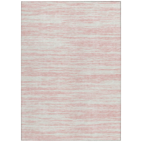 Homeroots 3' Abstract Washable Indoor Outdoor Area Rug - Durable, Stylish, And Easy To Maintain For Any Space Pink Polyester 613116