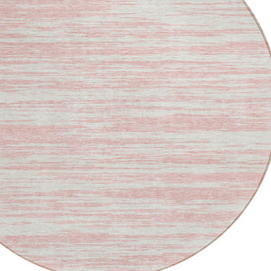 Homeroots 3' Abstract Washable Indoor Outdoor Area Rug - Durable, Stylish, And Easy To Maintain For Any Space Pink Polyester 613117