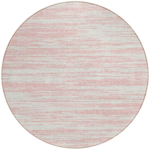 Homeroots 3' Abstract Washable Indoor Outdoor Area Rug - Durable, Stylish, And Easy To Maintain For Any Space Pink Polyester 613117