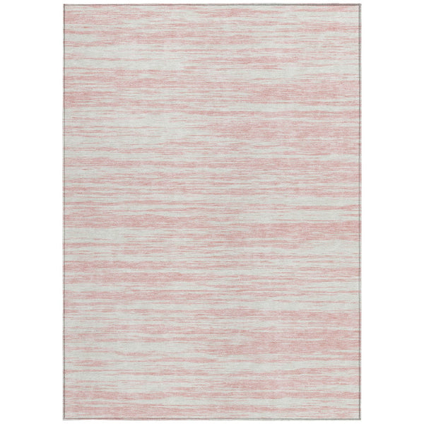 Homeroots 3' Abstract Washable Indoor Outdoor Area Rug - Durable, Stylish, And Easy To Maintain For Any Space Pink Polyester 613118