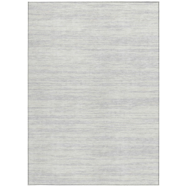 Homeroots 3' Abstract Washable Indoor Outdoor Area Rug - Durable, Stylish, And Easy To Maintain For Any Space Silver Polyester 613122