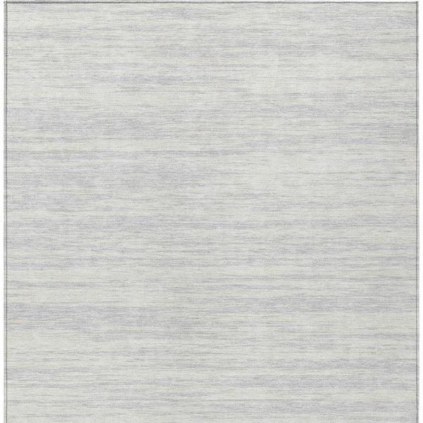 Homeroots 3' Abstract Washable Indoor Outdoor Area Rug - Durable, Stylish, And Easy To Maintain For Any Space Silver Polyester 613122