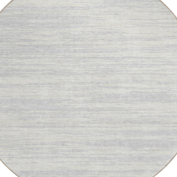 Homeroots 3' Abstract Washable Indoor Outdoor Area Rug - Durable, Stylish, And Easy To Maintain For Any Space Silver Polyester 613123