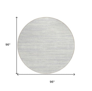 Homeroots 3' Abstract Washable Indoor Outdoor Area Rug - Durable, Stylish, And Easy To Maintain For Any Space Silver Polyester 613123