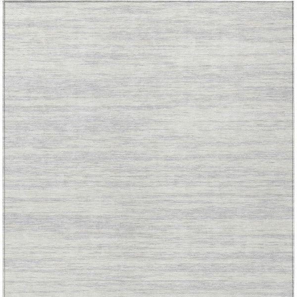 Homeroots 3' Abstract Washable Indoor Outdoor Area Rug - Durable, Stylish, And Easy To Maintain For Any Space Silver Polyester 613124