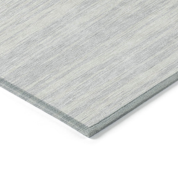 Homeroots 3' Abstract Washable Indoor Outdoor Area Rug - Durable, Stylish, And Easy To Maintain For Any Space Silver Polyester 613124
