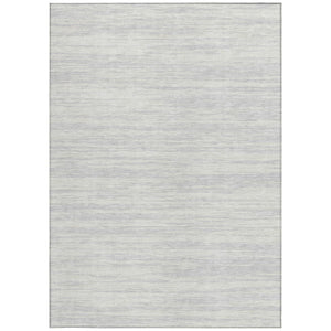 Homeroots 3' Abstract Washable Indoor Outdoor Area Rug - Durable, Stylish, And Easy To Maintain For Any Space Silver Polyester 613125