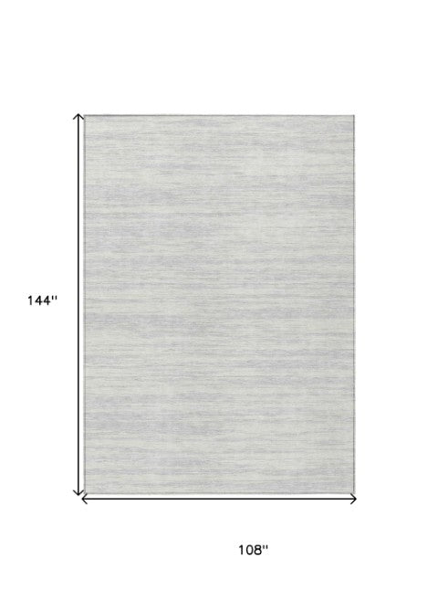 Homeroots 3' Abstract Washable Indoor Outdoor Area Rug - Durable, Stylish, And Easy To Maintain For Any Space Silver Polyester 613125