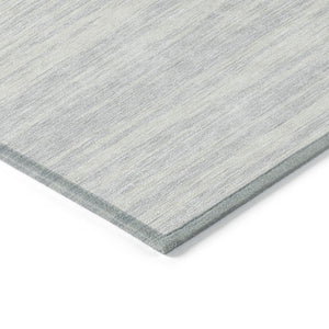 Homeroots 3' Abstract Washable Indoor Outdoor Area Rug - Durable, Stylish, And Easy To Maintain For Any Space Silver Polyester 613125