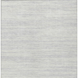 Homeroots 3' Abstract Washable Indoor Outdoor Area Rug - Durable, Stylish, And Easy To Maintain For Any Space Silver Polyester 613125