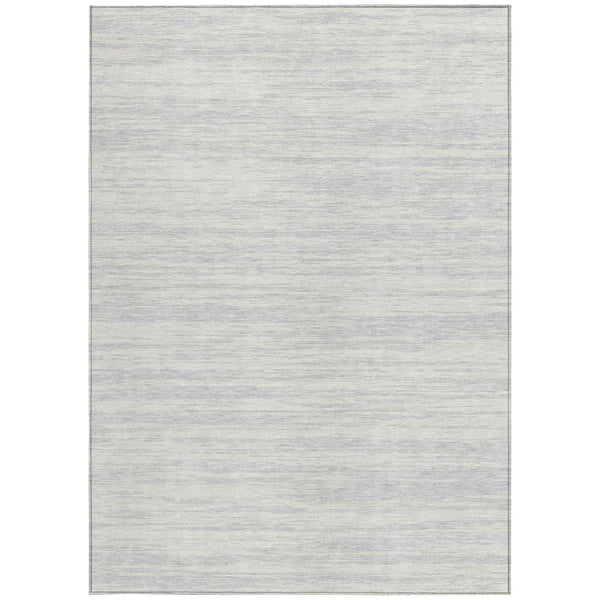 Homeroots 3' Abstract Washable Indoor Outdoor Area Rug - Durable, Stylish, And Easy To Maintain For Any Space Silver Polyester 613126