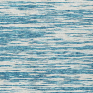 Homeroots 3' Abstract Washable Indoor Outdoor Area Rug - Durable, Stylish, And Easy To Maintain For Any Space Teal Blue Polyester 613131