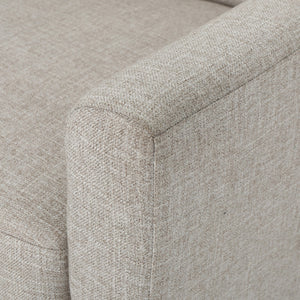 English Elm Christopher Knight Home® - CLUB Vintage-Inspired Fabric Club Chair with Nailhead Trim & Scroll Arms, Birch Legs, Contemporary Comfort Beige 31.5 L x 27.75 W x 18.5 H 60848.00BEI