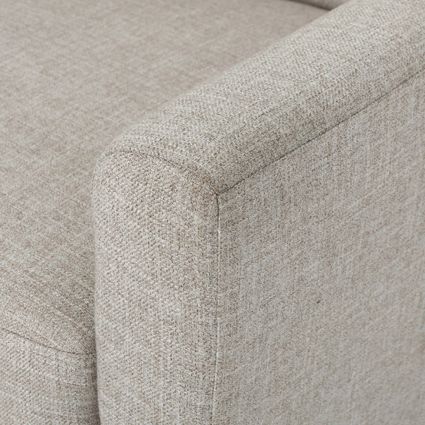 English Elm Christopher Knight Home® - CLUB Vintage-Inspired Fabric Club Chair with Nailhead Trim & Scroll Arms, Birch Legs, Contemporary Comfort Beige 31.5 L x 27.75 W x 18.5 H 60848.00BEI