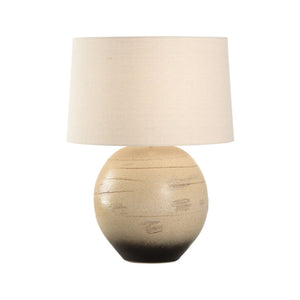 Wildwood Moriko Hand-Turned Sandy Clay Table Lamp With Shiga Ombre Glaze — Warm Ambient Light For Japandi Spaces 61317-2