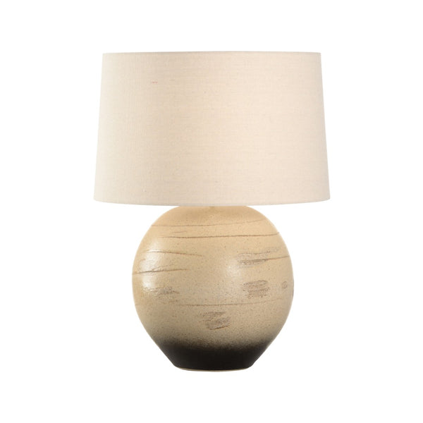 Wildwood Moriko Hand-Turned Sandy Clay Table Lamp With Shiga Ombre Glaze — Warm Ambient Light For Japandi Spaces 61317-2