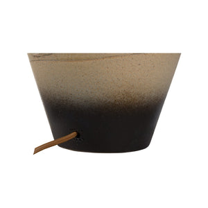 Wildwood Kento Hand-Turned Sandy Clay Table Lamp With Shiga Brown Ombré Glaze, Warm Ambient Light, 29" H 61318-2