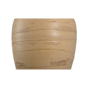 Wildwood Kento Hand-Turned Sandy Clay Table Lamp With Shiga Brown Ombré Glaze, Warm Ambient Light, 29" H 61318-2
