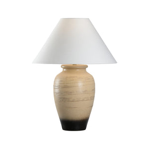 Wildwood Kento Hand‑Turned Table Lamp — Shiga Brown Ombré Clay, Warm Ambient Light For Wabi‑Sabi Interiors 61318