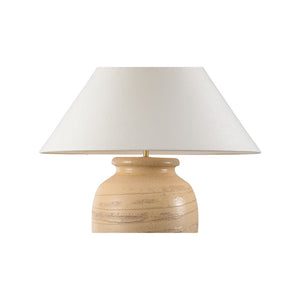 Wildwood Kento Hand‑Turned Table Lamp — Shiga Brown Ombré Clay, Warm Ambient Light For Wabi‑Sabi Interiors 61318
