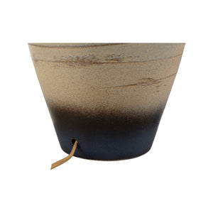 Wildwood Taiga Hand-Turned Ceramic Table Lamp — Shiga Ombré Glaze, Sandy To Earth Tones, Ambient Accent Light 61319-2