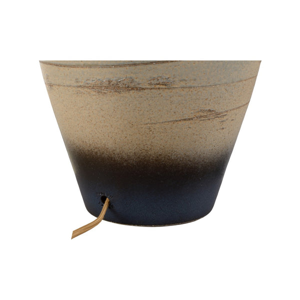 Wildwood Taiga Hand-Turned Ceramic Table Lamp — Shiga Ombré Glaze, Sandy To Earth Tones, Ambient Accent Light 61319-2