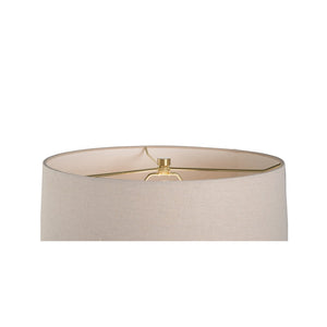 Wildwood Taiga Hand-Turned Ceramic Table Lamp — Shiga Ombré Glaze, Sandy To Earth Tones, Ambient Accent Light 61319-2